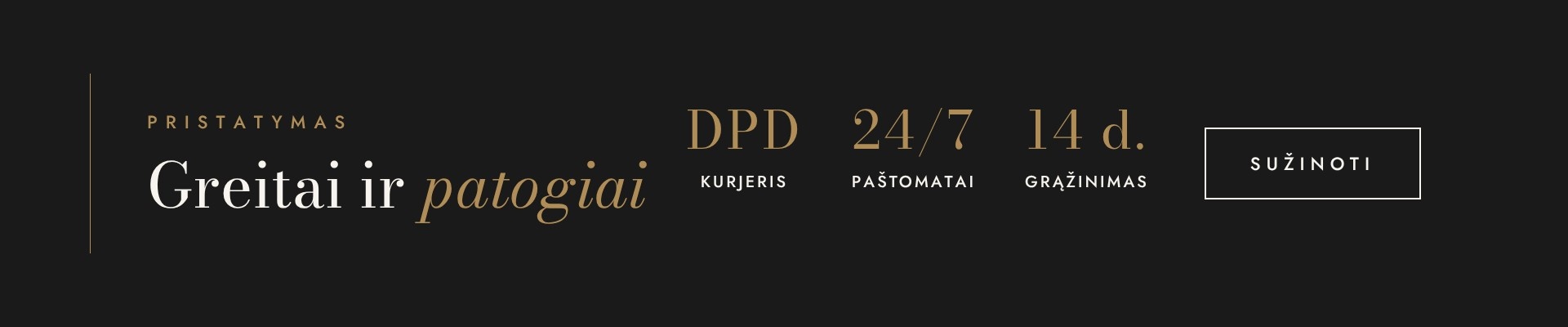 Pristatymas DPD kurjeriu ir į paštomatus