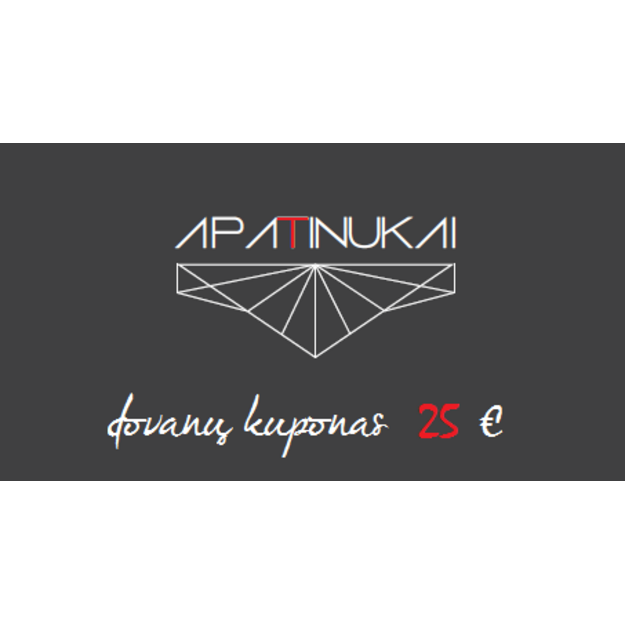 25 euro vertės dovanų kuponas apatiniam trikotažui