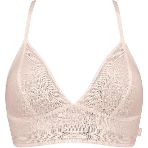 Sloggi L(40) dydžio violetinės spalvos neriniuota braletė ZERO Lace Bralette 