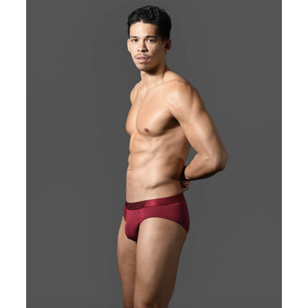 Andrew Christian Bespoke Modal vyri&scaron;kos bordo spalvos kelnaitės
