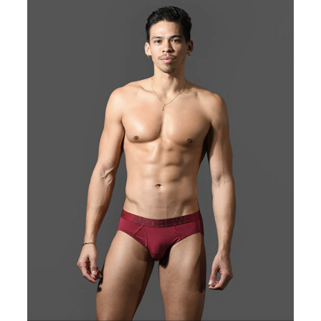 Andrew Christian Bespoke Modal vyri&scaron;kos bordo spalvos kelnaitės