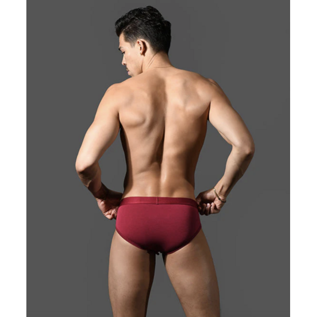 Andrew Christian Bespoke Modal vyri&scaron;kos bordo spalvos kelnaitės