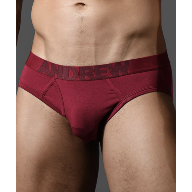 Andrew Christian Bespoke Modal vyri&scaron;kos bordo spalvos kelnaitės