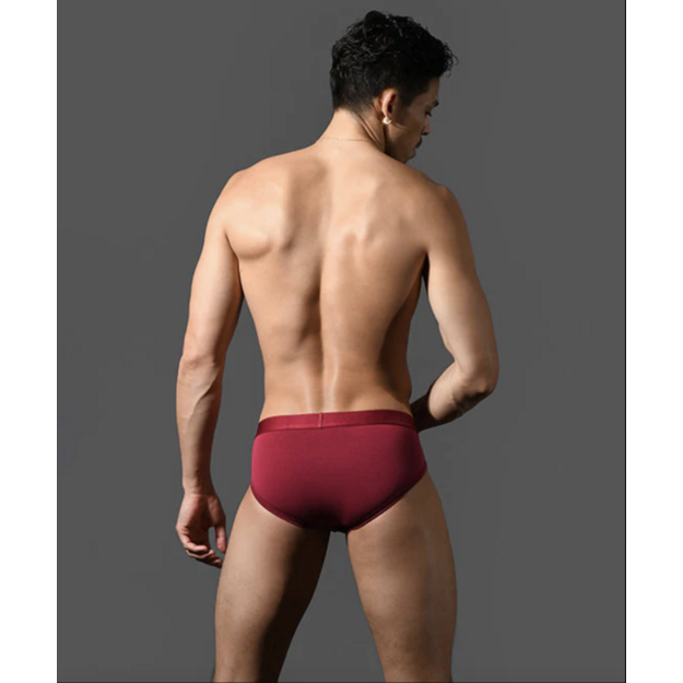 Andrew Christian Bespoke Modal vyri&scaron;kos bordo spalvos kelnaitės