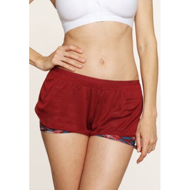 Triumph moteri&scaron;ki bordo spalvos laisvalaikio  &scaron;ortai Triaction The Fit-ster Short 01