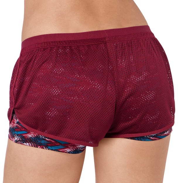 Triumph moteri&scaron;ki bordo spalvos laisvalaikio  &scaron;ortai Triaction The Fit-ster Short 01