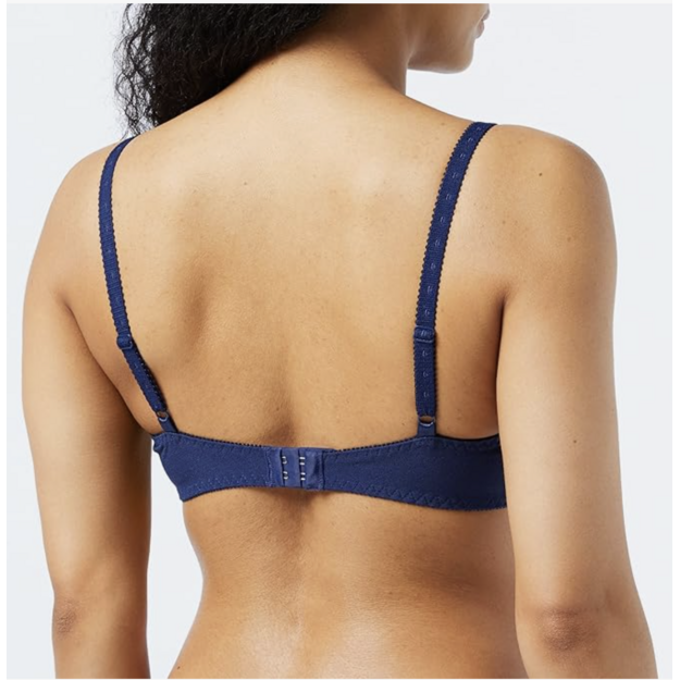 Triumph 70F mėlyna su baltais nėriniais soft liemenėlė Amourette Charm W
