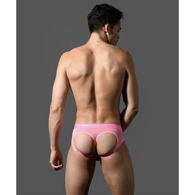 Andrew Christian Naked Truth Capsule See-Through Bubble Butt Jock w/ ALMOST NAKED rausvi jockstrap ai