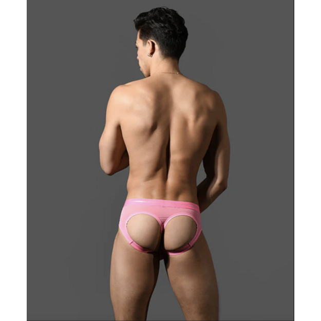 Andrew Christian Naked Truth Capsule See-Through Bubble Butt Jock w/ ALMOST NAKED rausvi jockstrap ai