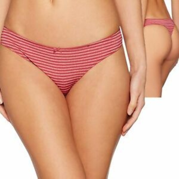 Beedees 38(M) 40(L) 42(XL) dydžio bordo spalvos dryžuoti stringai New Day String