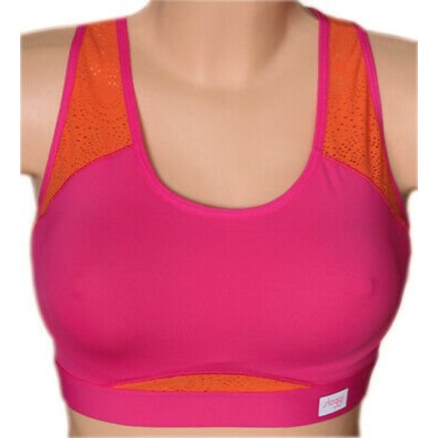 Triumph 70D 80E dydžio rožinės ir oranžinės spalvų sportinė  liemenėlė  women move FLY W