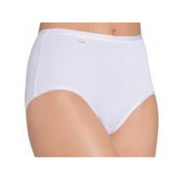 Sloggi 42(XL)  dydžio moteri&scaron;kos baltos spalvos kelnaitės Feel Pure Maxi C3P
