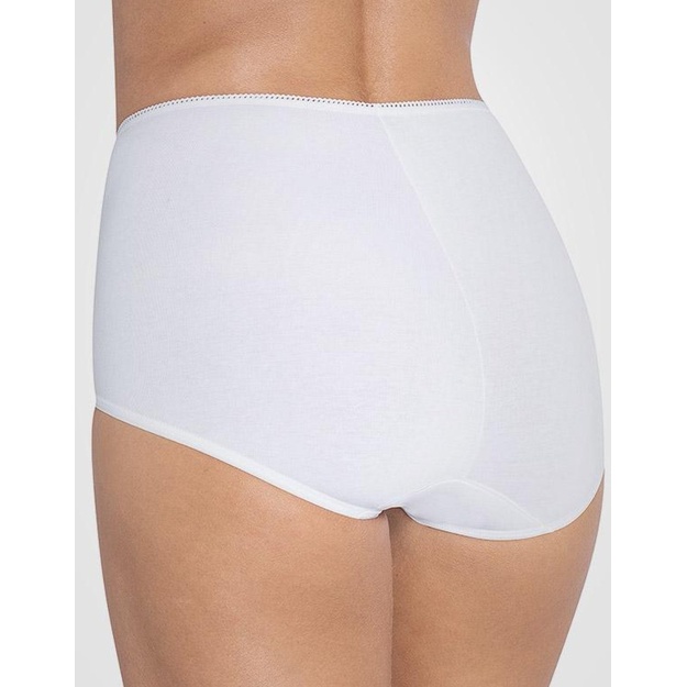 Sloggi 42(XL) dydžio moteri&scaron;kos baltos spalvos kelnaitės 24/7 Cotton Maxi