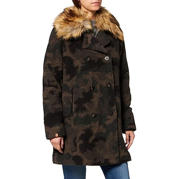 Camel Active 46(XXXL) dydžio kamufliažinis moteri&scaron;kas  paltas 310780 