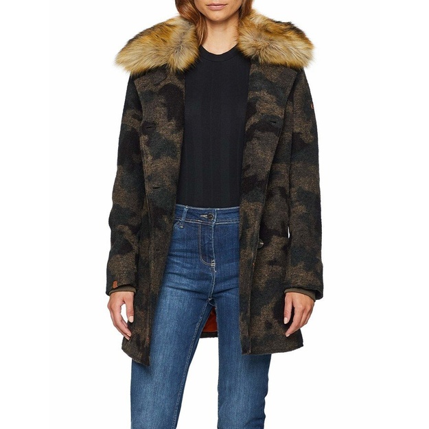 Camel Active 46(XXXL) dydžio kamufliažinis moteri&scaron;kas  paltas 310780 