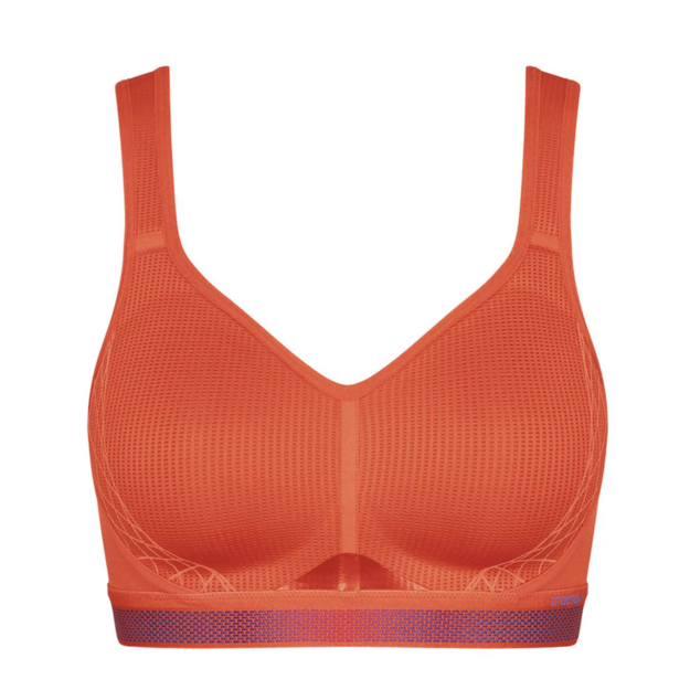 Triumph 70D oranžinės spalvos sportinė liemenėlė Triaction Cardio Cloud P EX