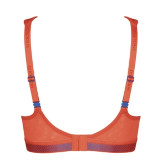 Triumph 70D oranžinės spalvos sportinė liemenėlė Triaction Cardio Cloud P EX