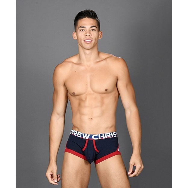Andrew Christian Almost Naked Retro Mesh&nbsp;vyri&scaron;ki mėlynai balti &scaron;ortukai