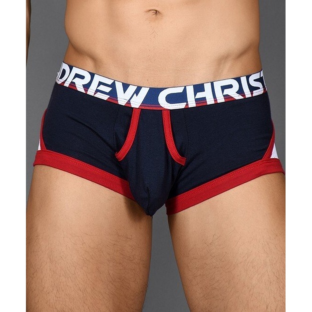 Andrew Christian Almost Naked Retro Mesh&nbsp;vyri&scaron;ki mėlynai balti &scaron;ortukai