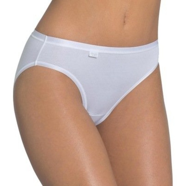 Sloggi 38 40 42 dydžio moteri&scaron;kos baltos kelnaitės Feel Pure Tai C3P
