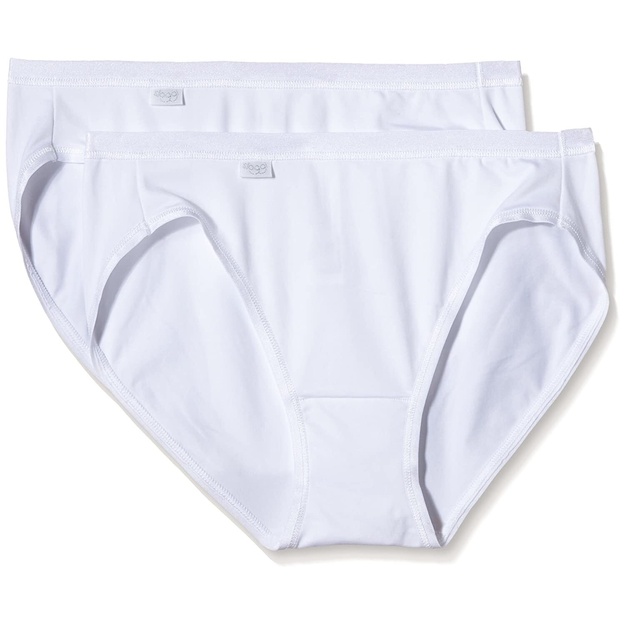 Sloggi 38 40 42 dydžio moteri&scaron;kos baltos kelnaitės Feel Pure Tai C3P