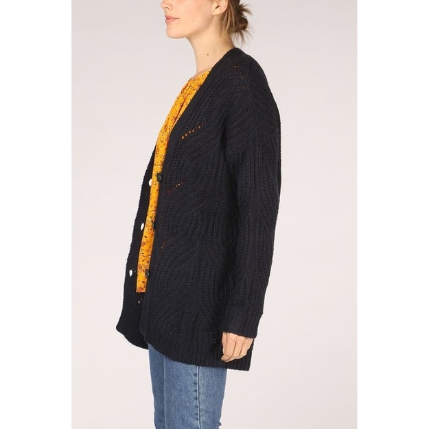 Tom Tailor XS(36) dydžio moteri&scaron;kas tamsiai mėlynos spalvos  kardiganas/megztinis 10668-1013944