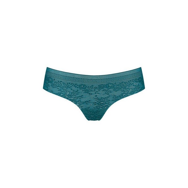 Sloggi M(38) XS(34) dydžio smaragdo spalvos mink&scaron;tos gipiūrinės kelnaitės Zero Lace Short