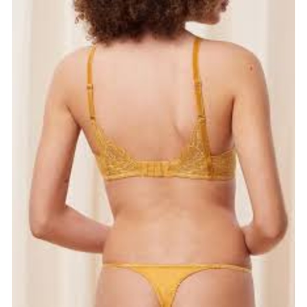 Triumph garstyčių spalvos soft liemenėlė Amourette Charm Shimmer bustier