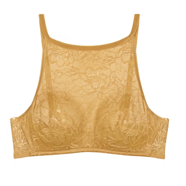 Triumph garstyčių spalvos soft liemenėlė Amourette Charm Shimmer bustier