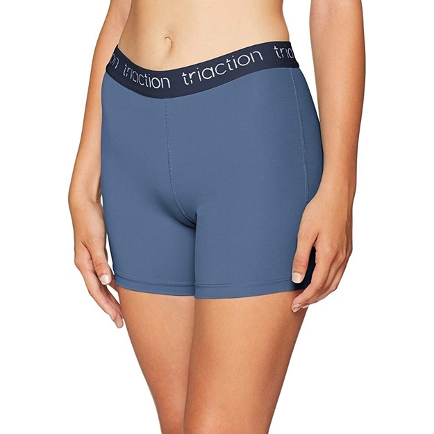Triumph S dydžio moteri&scaron;ki melsvos spalvos laisvalaikio  &scaron;ortai Triaction Cardio Panty Shorty 