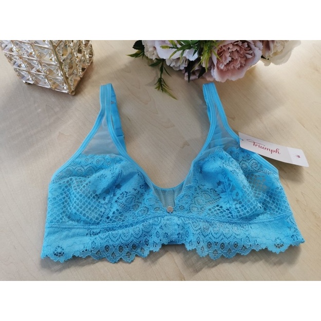 Triumph S(36) dydžio žydros spalvos liemenėlė Trendy Lace N