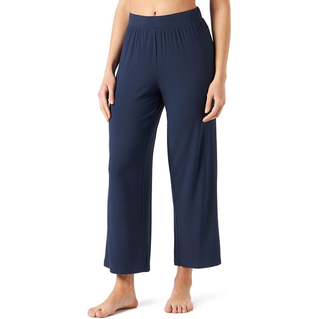 Triumph 38(M) dydžio moteri&scaron;kos tamsiai mėlynos spalvos pižaminės kelnės Climate Control Cropped Trousers