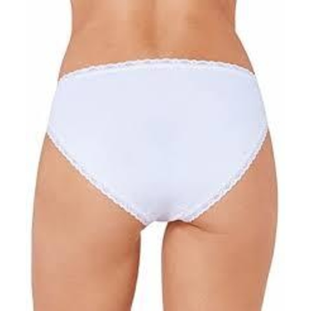 Sloggi 40(L) dydžio moteri&scaron;kos baltos kelnaitės 24/7 Cotton Lace Hipster 