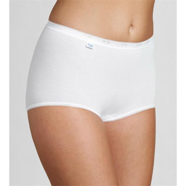Sloggi baltos spalvos moteri&scaron;kos kelnaitės Basic+ maxi
