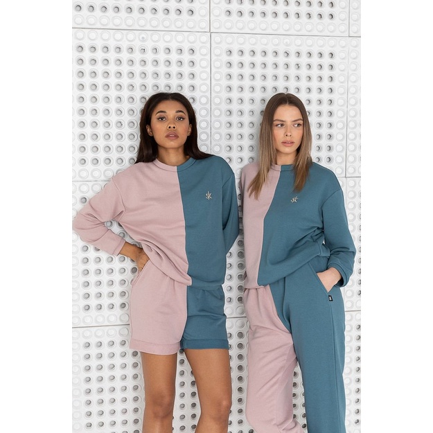 Sofa Killer dvispalvis laisvalaikio kostiumas PINK&BLUE su kelnėmis