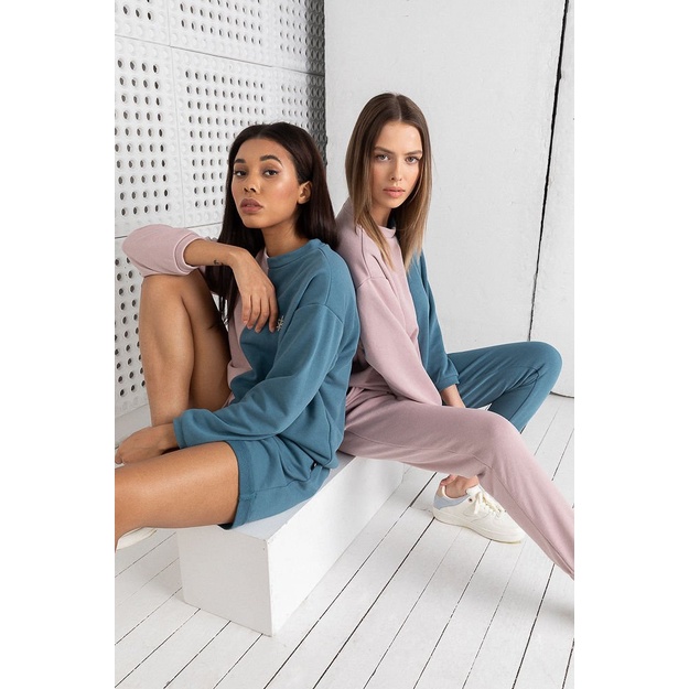 Sofa Killer dvispalvis laisvalaikio kostiumas PINK&BLUE su kelnėmis