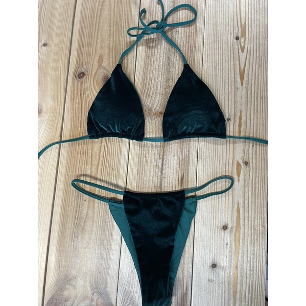 PGL Triangle tamsiai žalias suri&scaron;amas bikinis