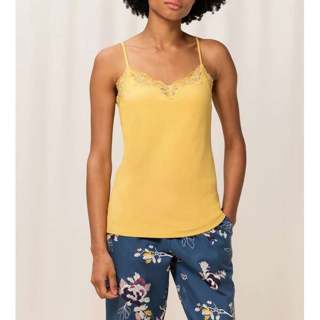 Triumph 36(XS) 38(M) 40(L) 42(XL) 44(XXL) dydžio geltonos spalvos neriniuoti mar&scaron;kinėliai Climate Control CAMISOLE