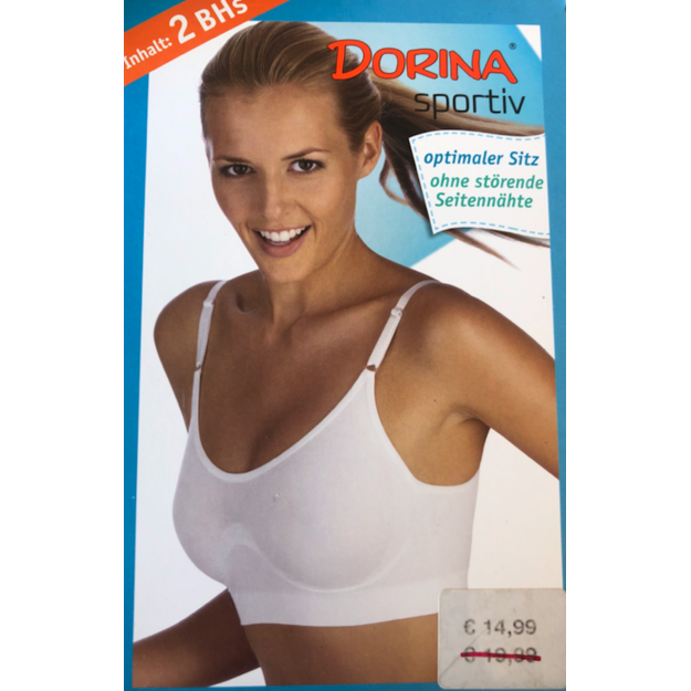 Dorina  sportinė balta liemenėlė Sportiv