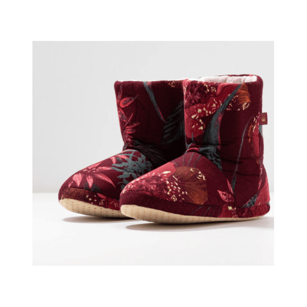 Triumph S M L dydžio bordo spalvos margos  moteri&scaron;kos paauk&scaron;tintos &scaron;lepetės Accessories House Boot