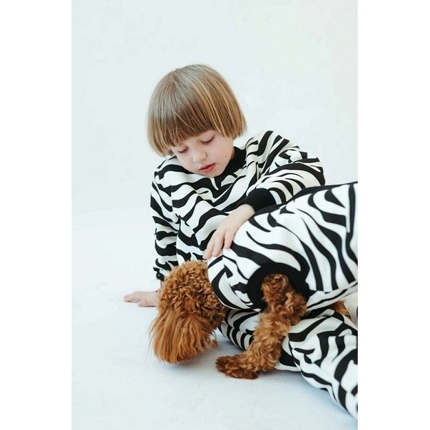 Sofa Killer trispalvis kombinezonas &scaron;uniui Zebra