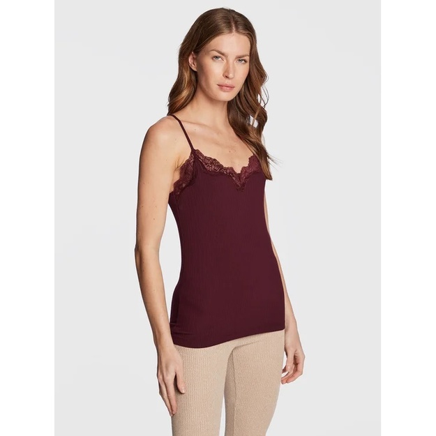 Triumph 36(XS) 38(M) 40(L)dydžio bordo spalvos neriniuoti mar&scaron;kinėliai Climate Control CAMISOLE