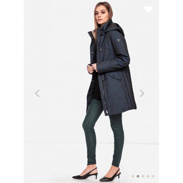 Tom Tailor XXXL(46) dydžio juodos spalvos &scaron;ilta moteri&scaron;ka striukė žiemai Tom Tailor 14482