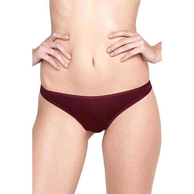 Beedees 38(M) 44(XXL) dydžio bordo spalvos moteri&scaron;ki stringai Stepy String 
