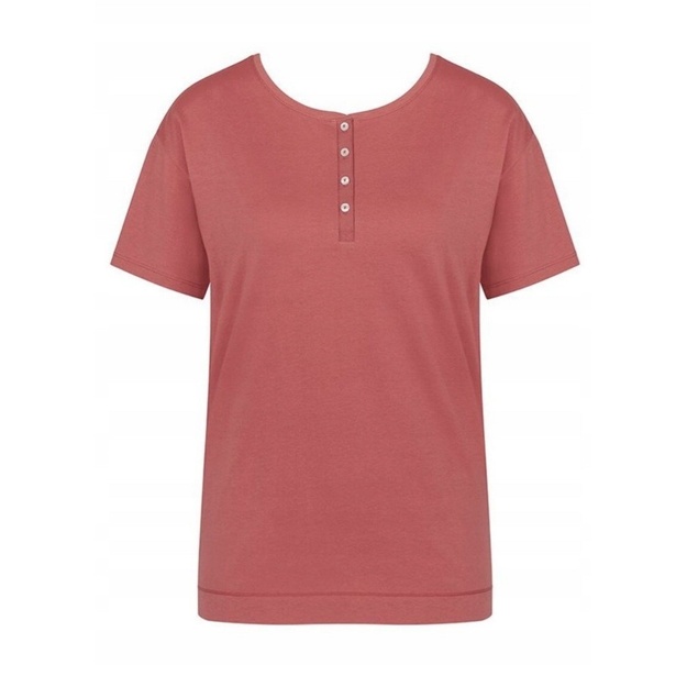 Triumph 36(S) 38(M) 40(L) 44(XXL) dydžio koralo spalvos moteri&scaron;ka medvilninė miego palaidinė Mix Match TOP SSL 01 X
