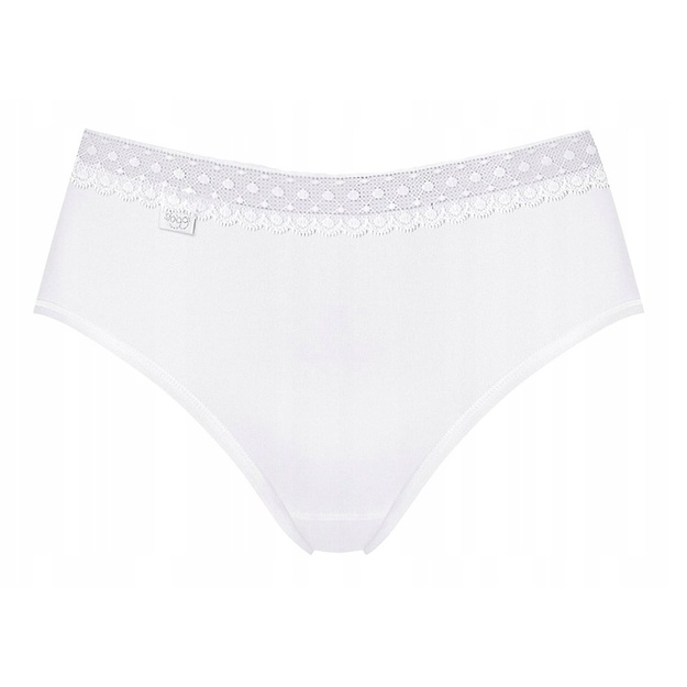 Sloggi 48 dydžio baltos spalvos  kelnaitės Feel Pure Lace Tai C2P